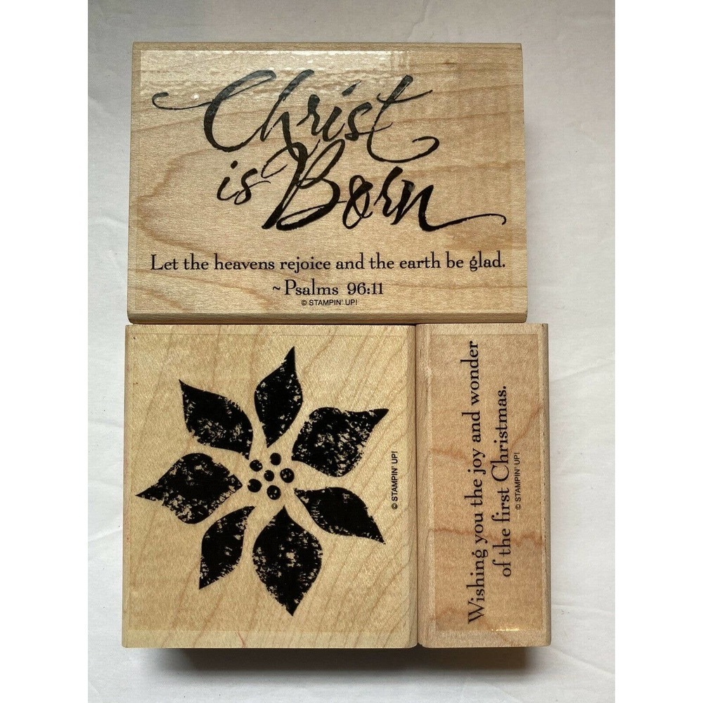 STAMPIN' UP! Christ is Born Wood & Rubber Stamps‎